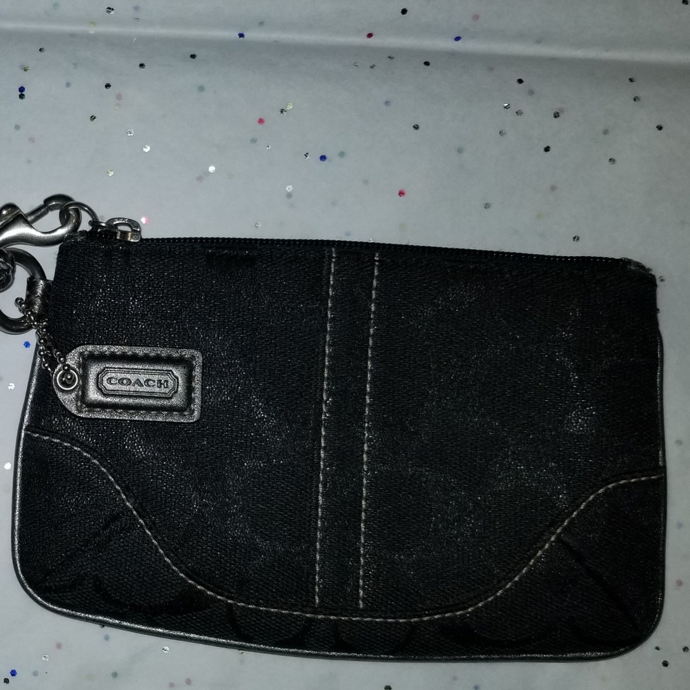 Coach Classic Black Wristlet